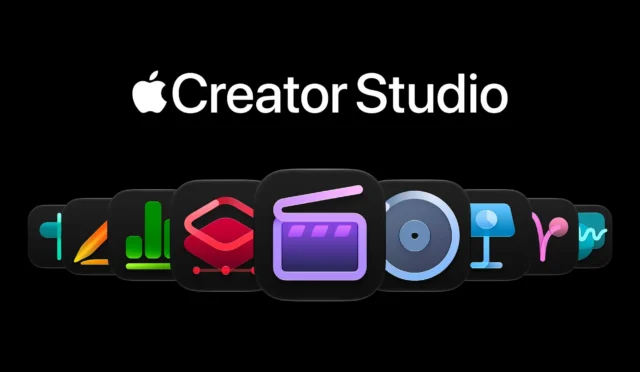 Apple Creator Studio paketinin arayüz görseli