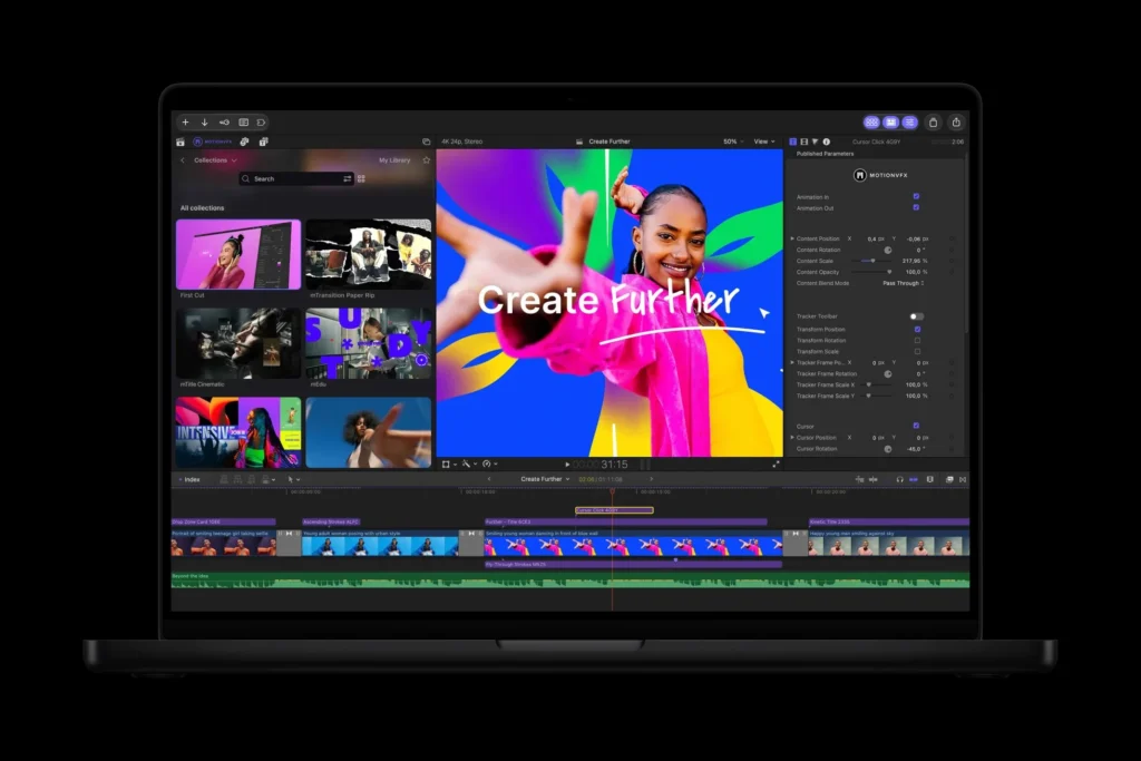 Apple Creator Studio uygulamalarının yenilenen arayüzü
