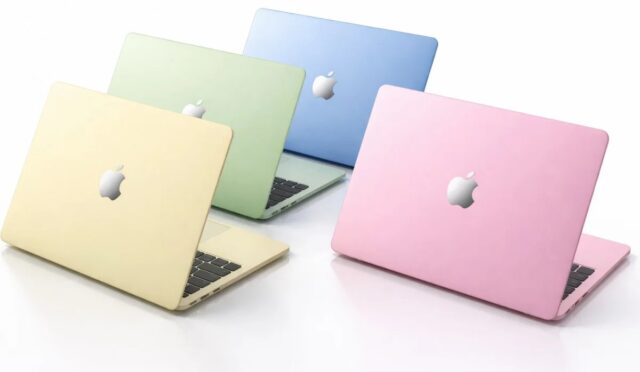 dokunmatik ekranlı MacBook