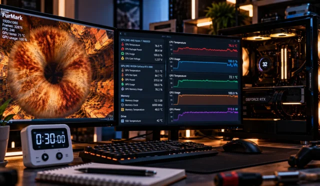 Donanım testleri sırasında sistem performansını izlemek
