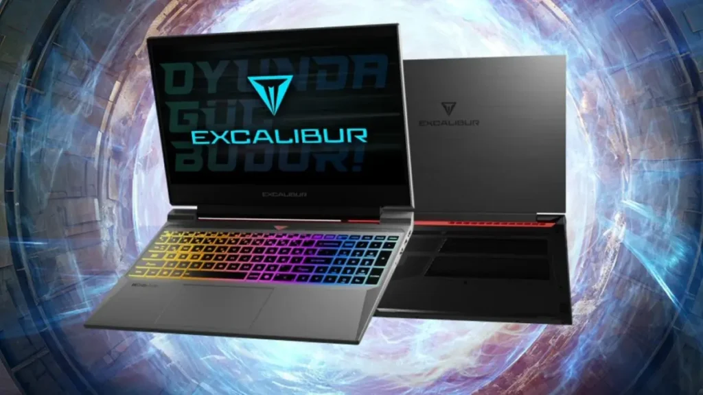 Excalibur G870 dizüstü bilgisayarın tasarımı