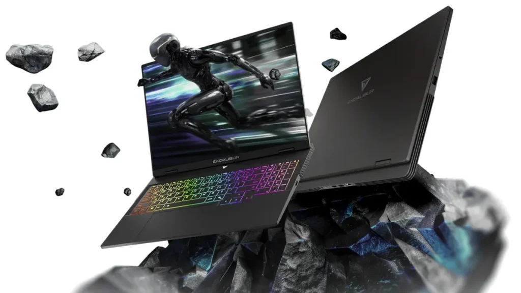 Excalibur G915 dizüstü bilgisayarın tasarımı