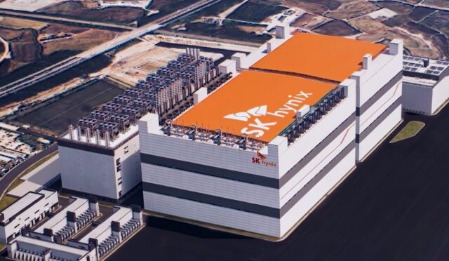 SK hynix çip üretim tesislerinden bir görünüm