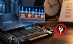 SSD'lerin iç yapısını ve bellek hücrelerini gösteren detaylı bir görsel