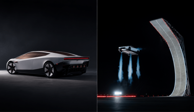 Tesla'nın yeni Roadster tanıtım etkinliğinden bir kare