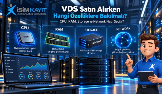VDS sunucu altyapısı ve kaynak yönetimi planlama görseli