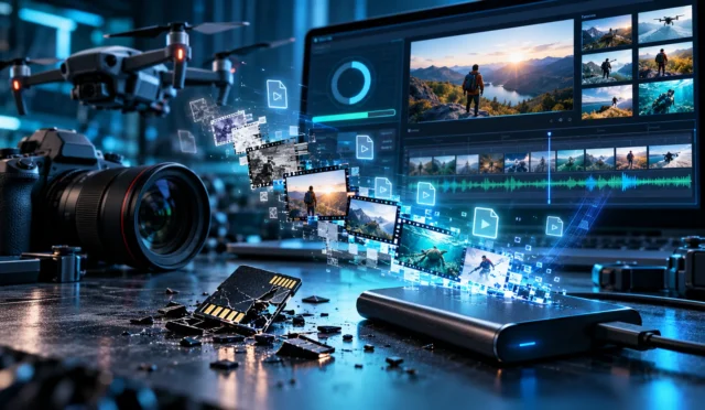 Video kurtarma yazılımlarının test edildiği laboratuvar ortamı