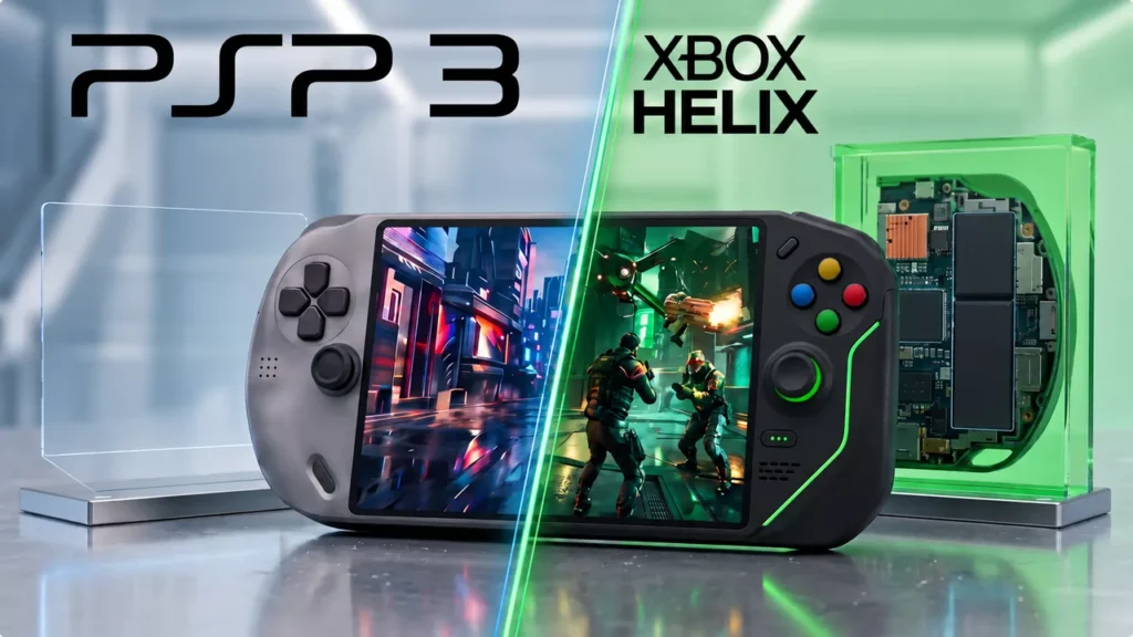 Xbox Helix modelinin olası donanım detaylarını yansıtan görsel.